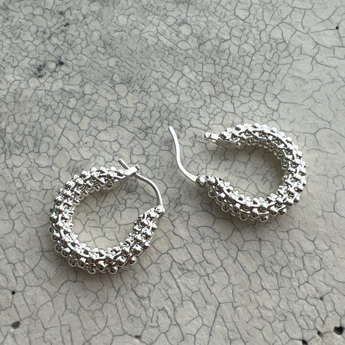 tweed pierce/earring